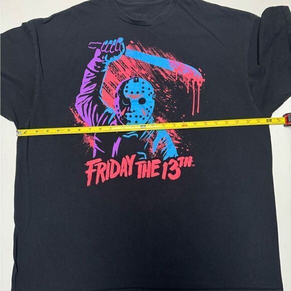 Friday The 13th Jason Voorhees Men’s Black Horror Graphic Shirt Sz 2X - Picture 4 of 9